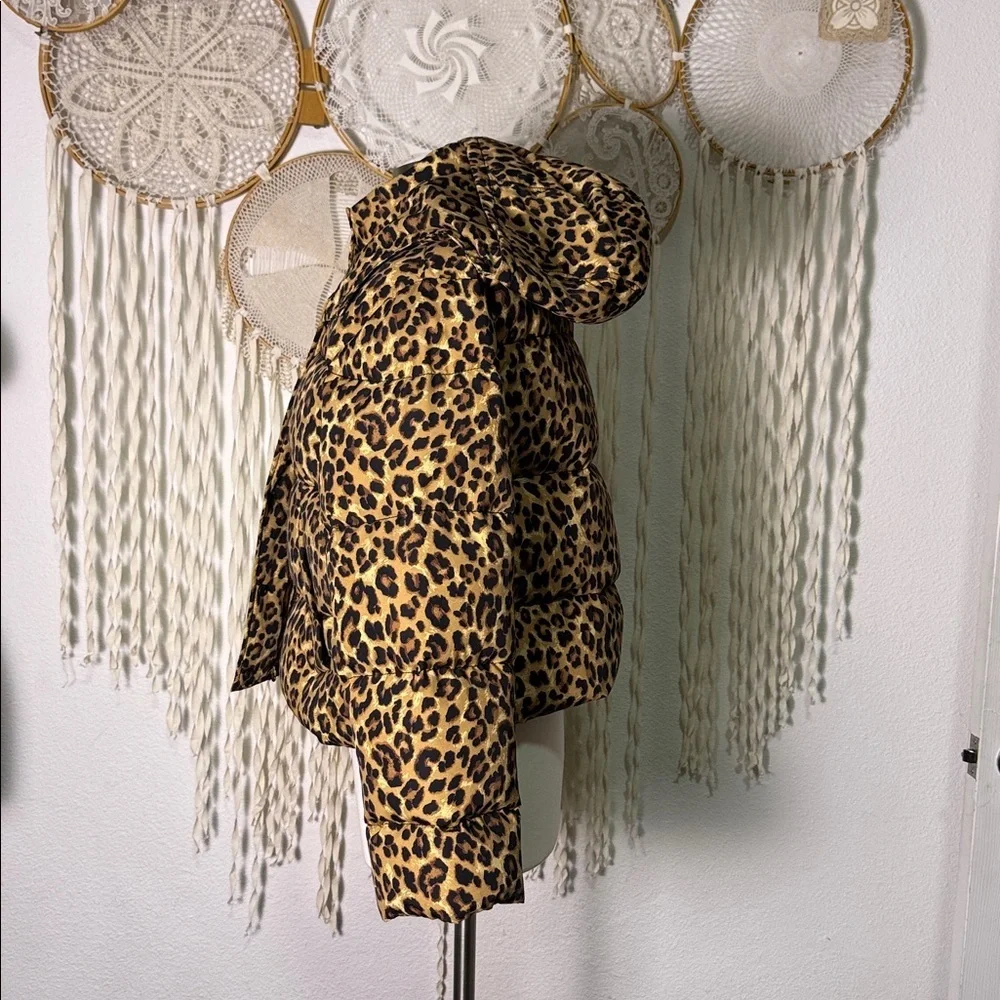 Veronica Beard Casper Leopard Print Puffer Jacket in Size Small - Picture 8 of 16